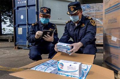 江门确保企业复工复产 海关保障防疫物资“零延时”通关
